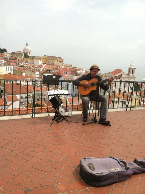 Street music with a view. 
