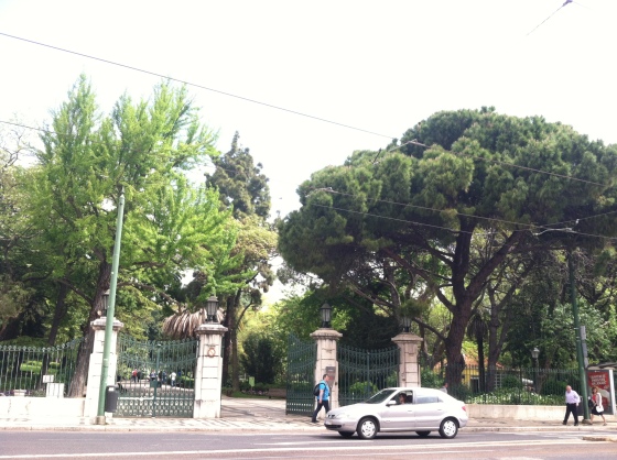 The gates around Jardin de Estruela